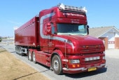 ͽ 01-4685 WSI 1/50  SCANIA Herfolge Vogmandsforretning SCANIA T6 TORPEDO TOPLINE 6X2 TAG AXLE