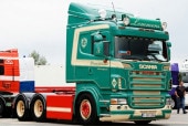 ͽ 01-4695 WSI 1/50  SCANIA Lemmens SCANIA R5 FLAT ROOF 6X2 TAG AXLE