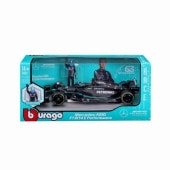 ���� BUR28037R �֥顼�� 1/24 ��륻�ǥ� AMG �ڥȥ��ʥ� F1 ������ W14(2023)E�ѥե����ޥ� #63 G. ��å��� �ե����奢�� (������ɥ��ܥå���) 