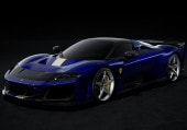 ͽ�� P18253D BBR 1/18 �ե��顼�� Ferrari F80 opt carbon Blu Elettrico wheels silver �����ꥢ�������դ�