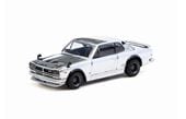  T64G-043-SC Tarmac Works 1/64  Skyline HT 2000GT-R Silver Chrome Special Edition 
