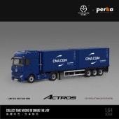 ���� TM646725 TimeMicro & Perka 1/64 �٥�� Benz Actros Container Truck �ȥ졼�顼 �ȥ�å� ����ƥ� Blue CMA CGM