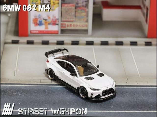 新品 SW Street Weapon 1/64 BMW G82 M4 Wide-Body White, Boost