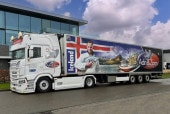 ͽ 01-4772 WSI 1/50   Adri & Zoon SCANIA S HIGHLINE CS20H 4X2 REEFER TRAILER - 3 AXLE