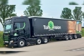 ͽ01-4819 WSI 1/50  ˥ Tuinvision Group BV SCANIA S HIGHLINE CS20H 6X2 TWIN STEER TRIDEC CURTAINSIDE TRAILER - 3 AXLE