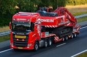 ͽ01-4719 WSI 1/50  ˥ De Romein Groep SCANIA S HIGHLINE CS20H 6X2 TWIN STEER SEMI WHEEL WELL LOW LOADER - 4 AXLE