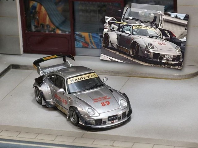 新品 SW Street Weapon 1/64 RWB 993 heavenly Double Exhaust