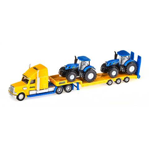 新品 SK1805 ジク SIKU 1/87 ニューホランド トレーラートラクター2台