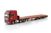 ͽ�� 6073373 WSI 1/50  DAF Nooteboom Red Line DAF XG+ MY25 6X2 TAG AXLE FLATBED MEGA TRAILER - 3 AXLE
