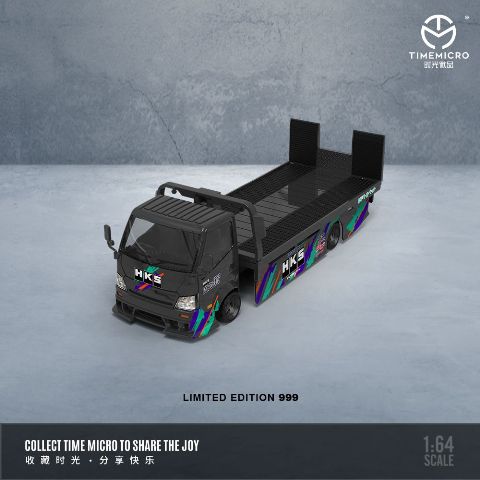TimeMicro 1/64 H300 フラットベッド 積載車 HKS 新品 TM647215 TM TimeMicro 1/64 H300 Flatbed Transport Trailer