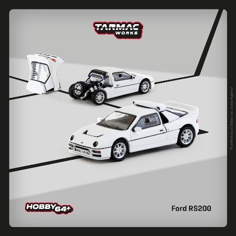 新品 T64P-001-WH Tarmac Works 1/64 フォード Ford RS200 White
