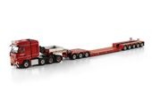 ͽ�� 6073371 WSI 1/50  ��륻�ǥ� �٥�� Nooteboom Red Line MERCEDES-BENZ ACTROS MP5 SLT BIG SPACE 8X4 EURO PX LOW LOADER - 8 AXLE + DOLLY - 3 AXLE