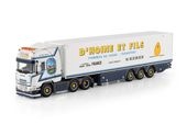 ͽ�� 01-4843 WSI 1/50  �����˥� D'Hoine SCANIA R HIGHLINE CR20H 6X2 TWIN STEER REEFER TRAILER - 3 AXLE