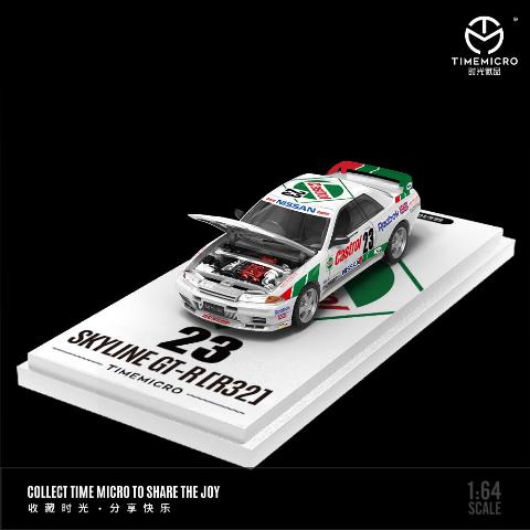 予約 TM644139 TM TimeMicro 1/64 GTR R32 Racing Car Red Green #23