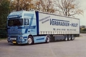 ͽ�� 01-4742 WSI 1/50  DAF Verbraeken DAF 95XF SUPER SPACE CAB 4X2 CURTAINSIDE TRAILER - 3 AXLE