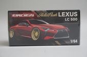   ENCHERY 1/64 쥯 Lexus LC500 HellaFlush Lowside Ķĥ饤  Red Chrome Gold Wheel 300