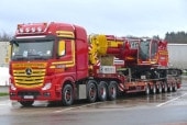 ͽ 01-4749 WSI 1/50  륻ǥ ٥ Neeb MERCEDES-BENZ ACTROS MP4 SLT GIGA SPACE 8X4 SL LOW LOADER - 6 AXLE