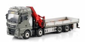 ͽ 04-2216/02-3668 WSI 1/50   MAN TGX XXL EURO 6C(FACELIFT) +LADEPRITISCHE (STARR) 8X4+MIT PALFINGER PK 480 TEC++ 20FT CONTAINER