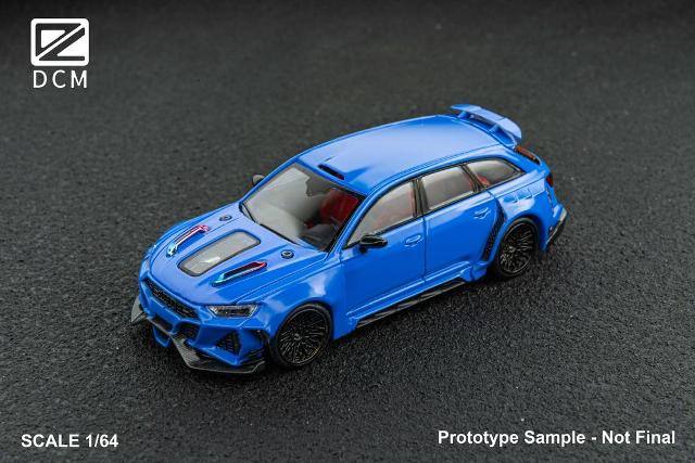 予約 DCM 1/64 アウディ Modified Audi RS6 ボンネット開閉 Blue