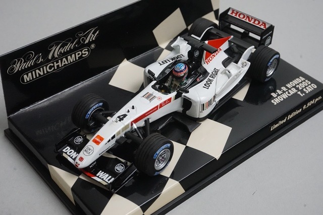 1/43 ミニチャンプス 400050074 BAR ホンダ ショーカー 2005 #4 佐藤