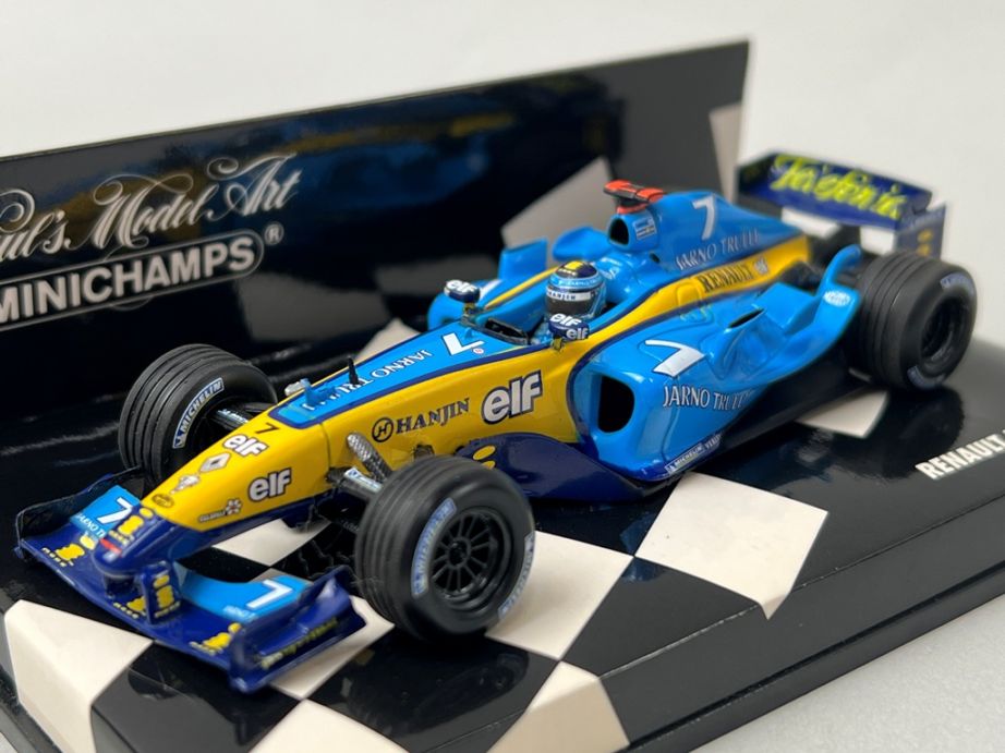 ミニチャンプス　ミニカー　F1 リジェ デパイユ、ヴィルヌーブ、トゥルーリ 1/43 ミニチャンプス 400040007 ルノー F1 チーム R24 #7 J