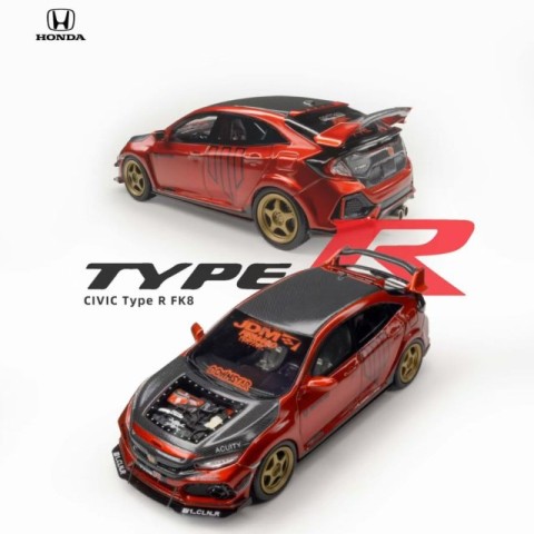 新品 NA 1/64 ホンダ CIVIC Type R FK8 メタリックオレンジ