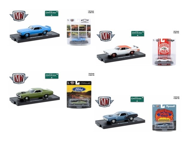 ミニカー4台セット新品未使用 新品】ミニカー 1/64 Drivers Release 125 4個アソート [11228-125]
