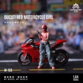 ͽ MO222159 MoreArt 1/64 ɥƥ DUCATI MOTORCYCLE GIRL Х Red