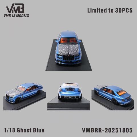 予約 VMB 1/18 ロールス ロイス ゴースト Rolls-Royce Ghost Blue