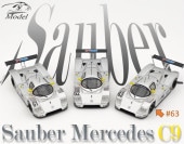 ͽ  YS Model 1/64 륻ǥ ٥ С Benz Sauber Mercedes C9 #63