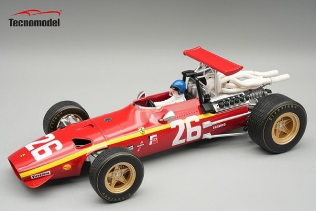 予約 TMD18-317A テクノモデル 1/18 フェラーリ 312F1/68 F1 フランス