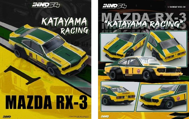 新品 IN64-RX3-KTYM INNO イノモデル 1/64 マツダ Mazda SAVANNA RX3