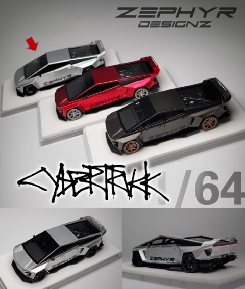 サイバートラック X11-01 ミニカー　拓意 新品 ZEPHYR 1/64 サイバートラック 改造 Cybertruck Creative