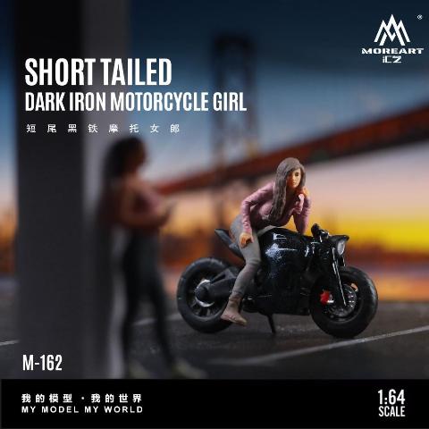 新品 MO222162 MoreArt 1/64 バイク SHORT TAILED DARK IRON