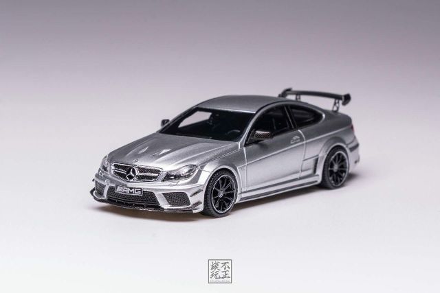 新品 Cars'Lounge 1/64 C63 Black Series Iridium Silver, Boost Gear