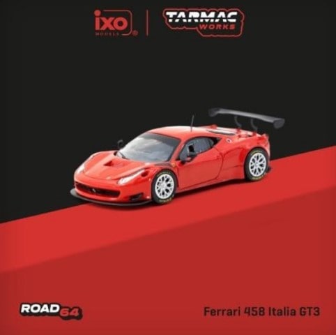 新品 T64R-074-RE Tarmac Works 1/64 フェラーリ Ferrari 458