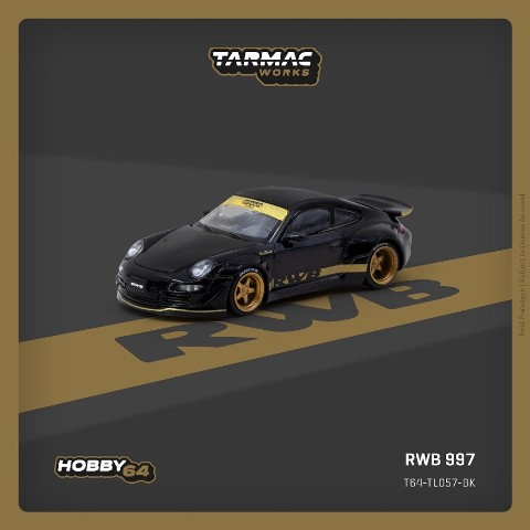 新品 T64-TL057-BK Tarmac Works 1/64 RWB 997 Black , Boost Gear