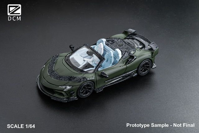 予約 DCM 1/64 マンソリー Mansory SF90 F9XX Military green