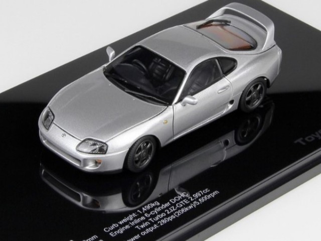 新品 LCD43009SI LCD 1/43 トヨタ スープラ A80 シルバー , Boost Gear