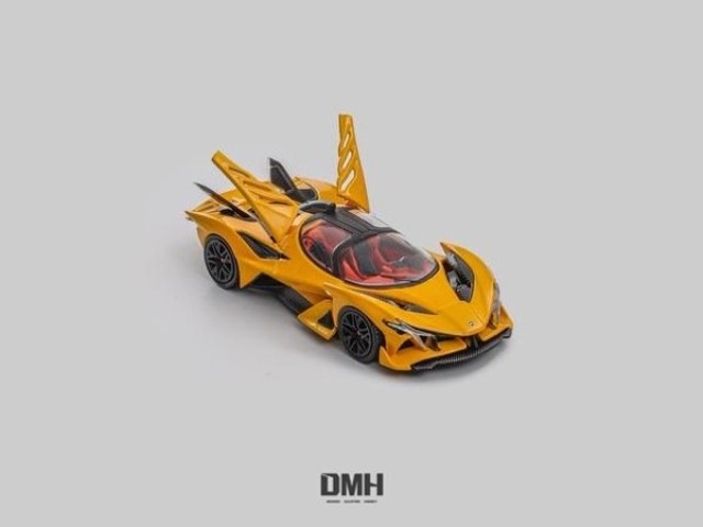 DMH 1:64樹脂模型自動車 Lafaシミュレーション樹脂車、限定版、新しい在庫、dmh 1:64