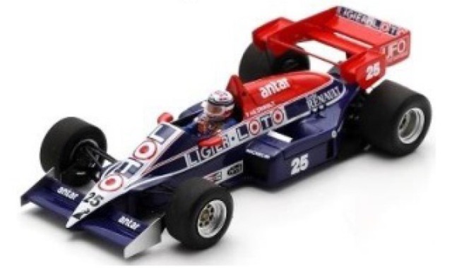 新品 S7418 スパーク 1/43 Ligier JS23 F1 イギリス British GP 1984 F