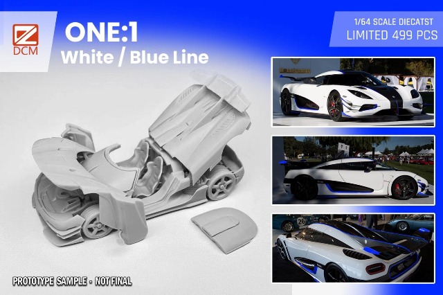 Gryning Model 1/64 ケーニグセグ one:1 ブルー GRYNING 1:64