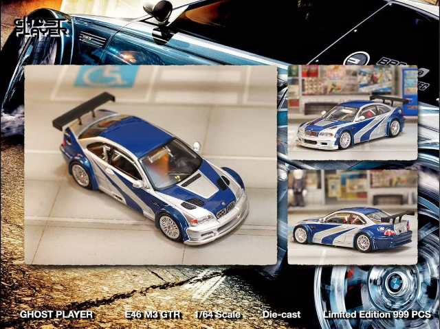 予約 Ghost Player x Street Weapon 1/64 M3 E46 GTR silver