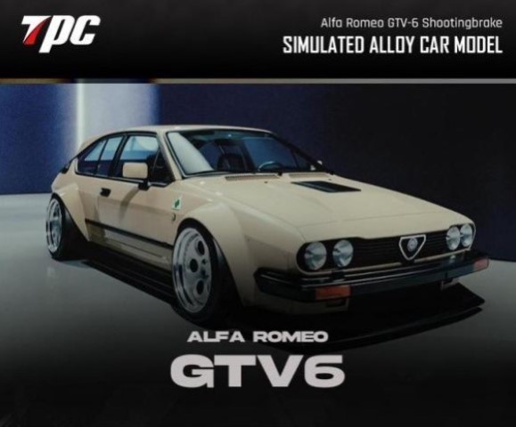 新品 TPC 1/64 アルファ ロメオ Alfa Romeo GTV6 beige, Boost