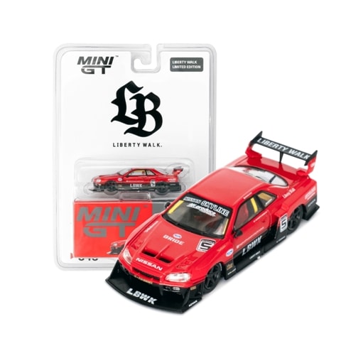 Mini GT Nissan LB-ER34 Super Silhouette CARBON Skyline
