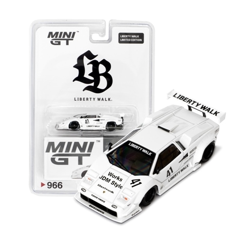 ���� MC256-WH TSM MINI-GT 1/64 ���ܥ륮���� Lamborghini Countach LB-WORKS White 2024 Tokyo Auto Salon LHD #41 ��LBWK���� �֥ꥹ��������