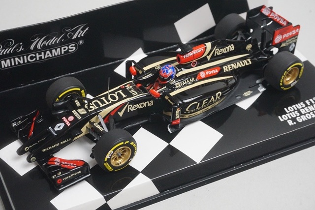 1/43 ロータス ルノー E22 R.グロージャン 2014 ＃8【417140008】本戦仕様 大阪市内 引取歓迎☆【6063】 1&frasl;43 ミニチャンプス 417140008 ロータス F1チーム ルノー E22 2014 #8