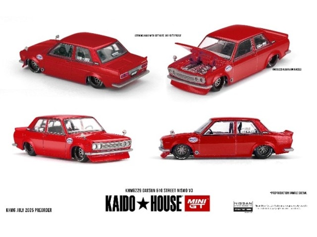 予約 KHMG229 TSM MINI-GT 1/64 ダットサン ストリート KAIDO