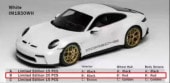 ͽ IM1830WH-B IVY Tailor 1/18 ݥ륷 PORSCHE 911 S/T 992 White Black Interior Red Wheel Red Stripes 20pcs