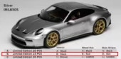 ͽ IM1830S-B IVY Tailor 1/18 ݥ륷 PORSCHE 911 S/T 992 Silver Black Interior Red Wheel Red Stripes 15pcs
